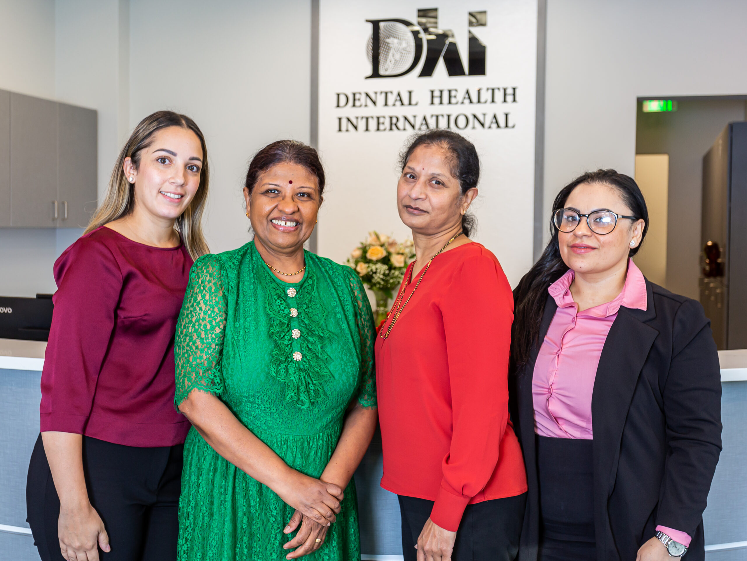 office tour Dental Health International dentist in Chelsea, MA Dr. Jeya Guna Dr. Luxmi Guna Dr. Aynka Guna Dr. Anuradha Deshmukh Dr. Oleg (Alex) Agranovich Dr. Angela Lin Dr. Jubin Zaboulian Dr. Rekha Hariwala